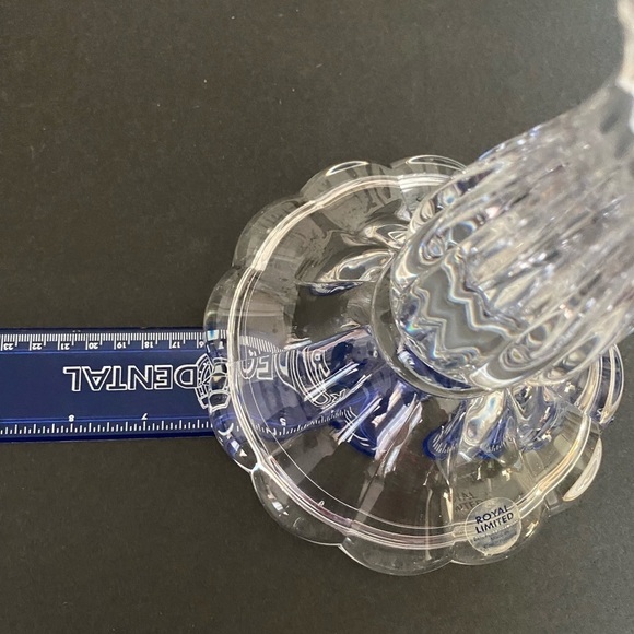 Royal Limited 24% Full Lead Crystal 10” Candlestick Holder From Czech Republic. - Picture 10 of 10
